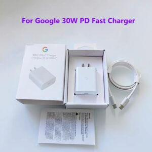 “Google 30W USB-C PD Fast Charger with Type-C Cable – Original High-Speed Power Adapter for Pixel and USB-C Devices by TML Mart Pakistan”