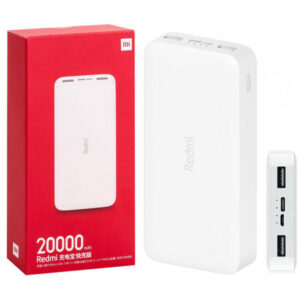 Redmi 20000mAh Power Bank in Red Packaging – High Capacity Fast Charging Power Backup for Smartphones by TML Mart Pakistan