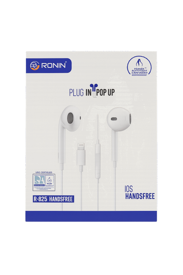 Ronin R-825 iOS Handsfree Earphones