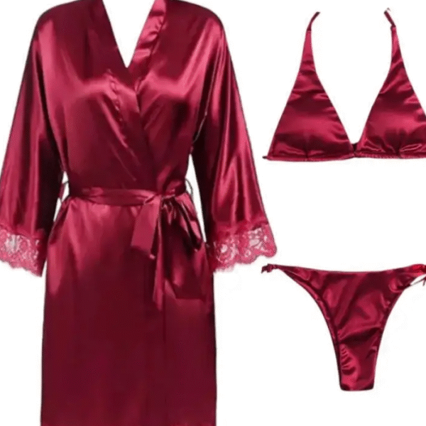 Women 3-Piece Nighty Sleepwear
