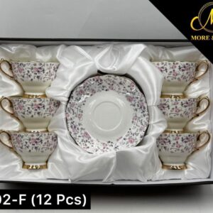 Elegant 6 Cup Box with Saucers