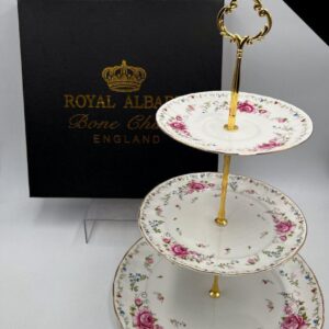 Royal Albert 3-Tier Floral Dessert Stand