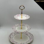 Elegant Royal Albert 3-Tier Floral Dessert Stand