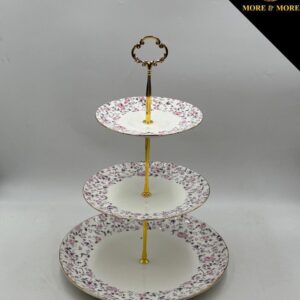 Elegant Royal Albert 3-Tier Floral Dessert Stand